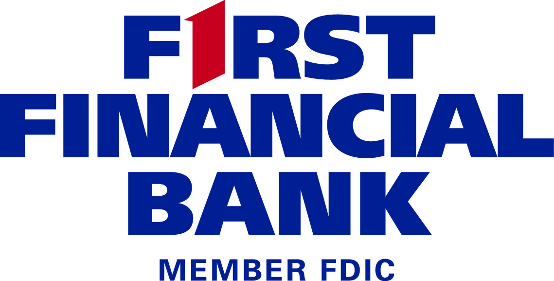 Golf tournament title sponsor First Financial Bank Logo.